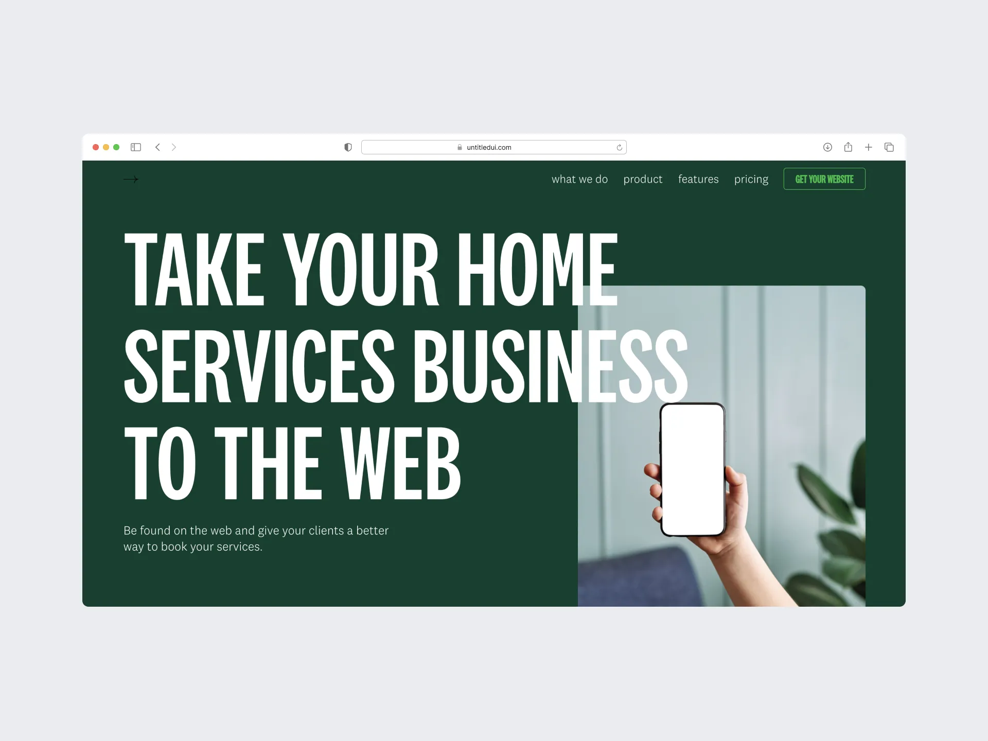 Home Services web design