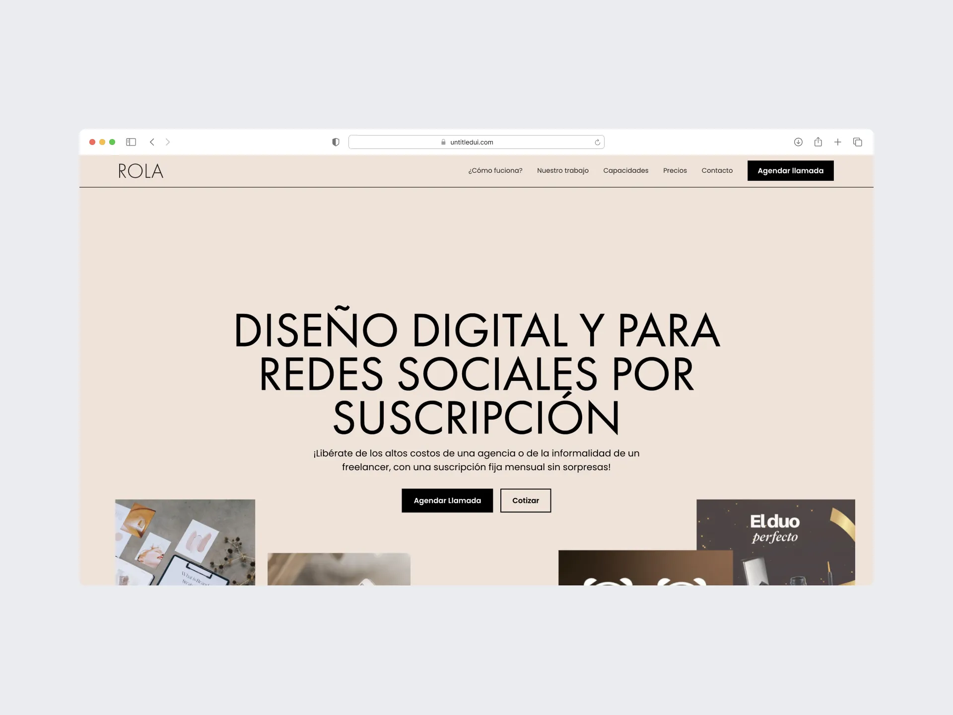 Rola Design. Graphic, Social Media, and Web design subscription services